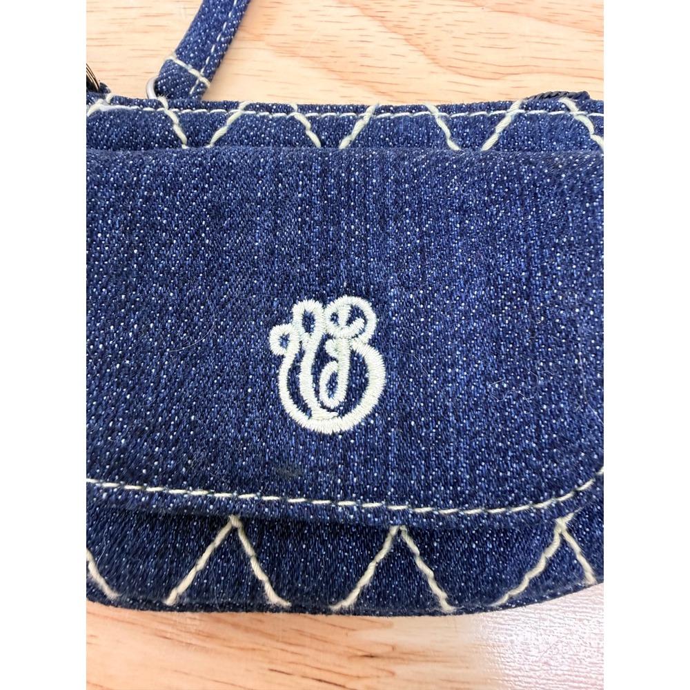 Vera Bradley Denim Coin Purse Keychain Small Pouch Wallet Blue White
#64 - Picture 2 of 6